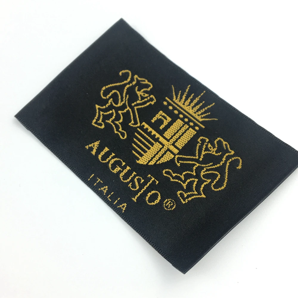 

Hot new products label 100% polyester textile woven labels, Custom color