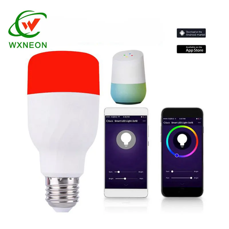 LED E27 Dimmable Wifi Bulb Smart Light Bulb Work With and Wifi 5G