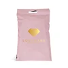 custom printed logo rose pink gold poly mailer courier plastic post packaging shipping bag with handle