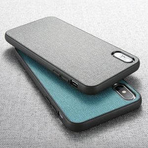 Cloth & Silicone Phone Case iPhone X 7 8 Plus