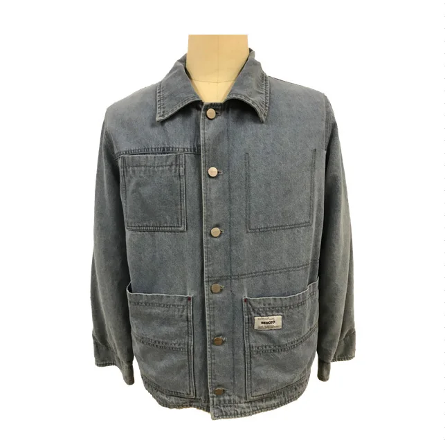 

Factory OEM 100% Cotton Casual Blue Denim Jacket Men