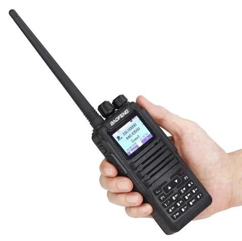 

Dual band DMR radio BAOFENG Tier 2 DMR walkie talkie DM1701 digital radio, Black