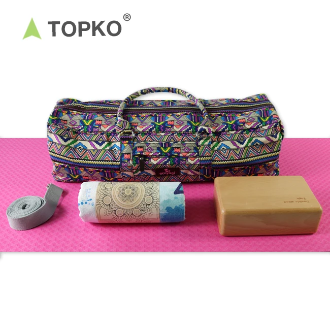 Topko Wholesale Fitness Custom Yoga Starter Kit Yoga Mat And Yoga Bag