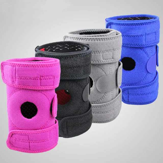 

High quality adjustable magnetic plus size knee brace osteoarthritis for sports, Black/blue/pink/gray