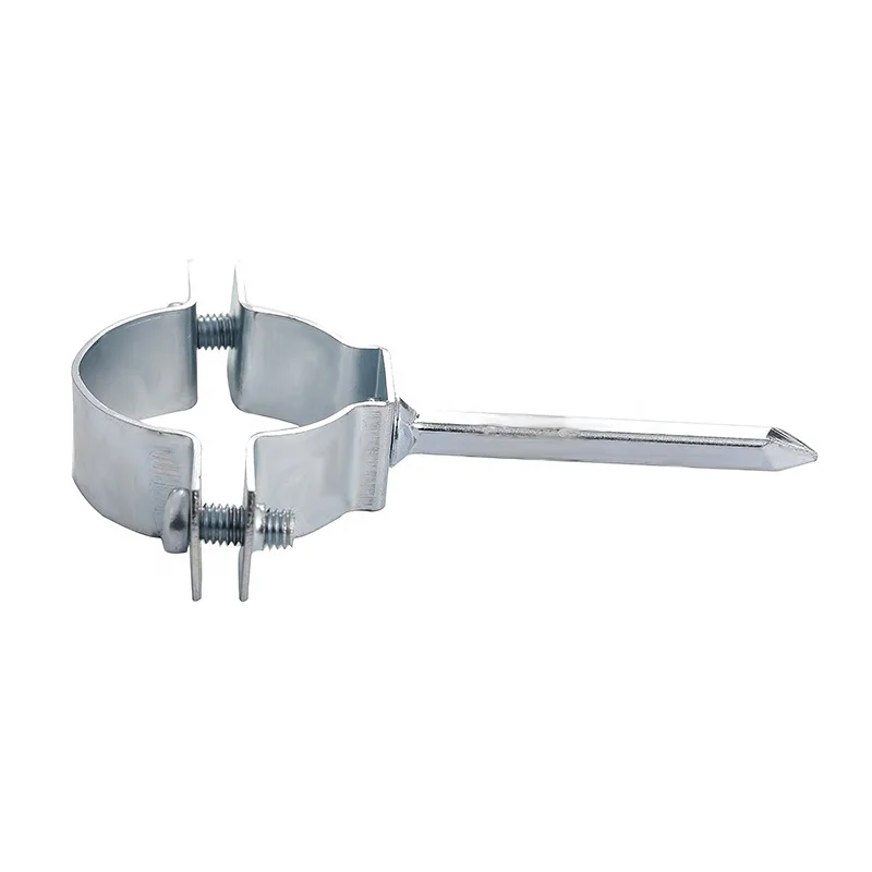 Single Pipe Clamps Stainless Steel Inch Suspension Clamp 20mm With Nail