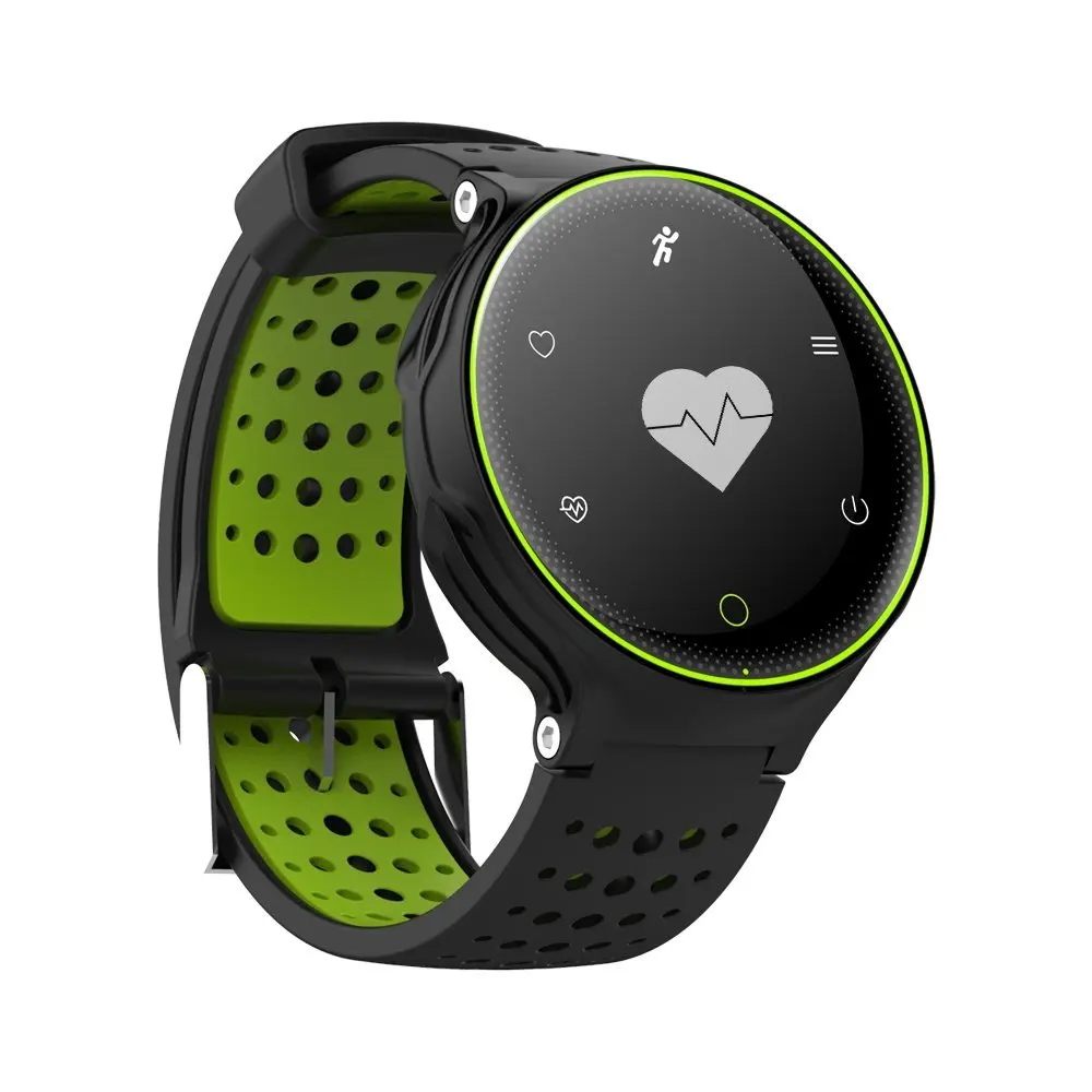 2018 Round Touch Screen Healthy Smart Watch X2 With Heart Rate Blood Pressure Waterproof IP68 X2 Sport Smart For Android IOS