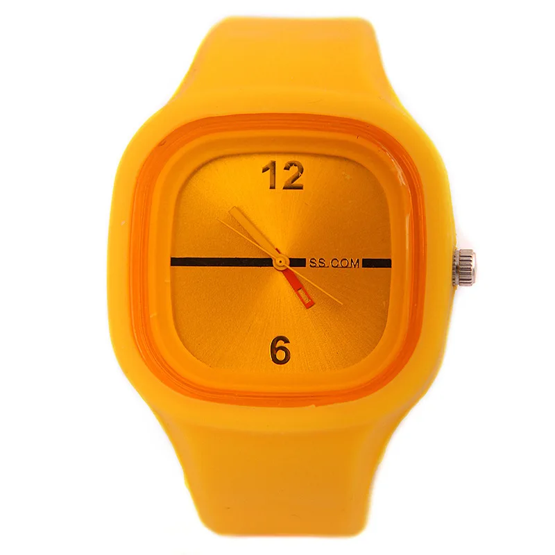 

Classic Stylish Colorful Silicon Jelly Strap Ladies Men's Wrist Watch