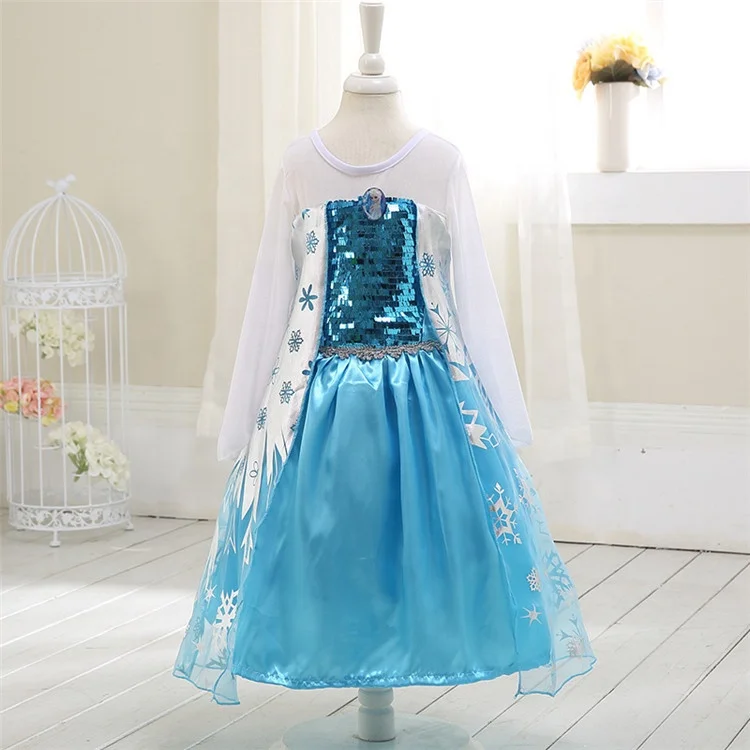 

Elsa dress Princess Costume with cape Elsa dress for girls toddler Christmas Party Dress