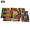 2 Yards Kente Fabric Ghana African Real Wax Hollandais Embossing Pattern Mix 2 Yards Plain Dyeing African Ankara Fabrics