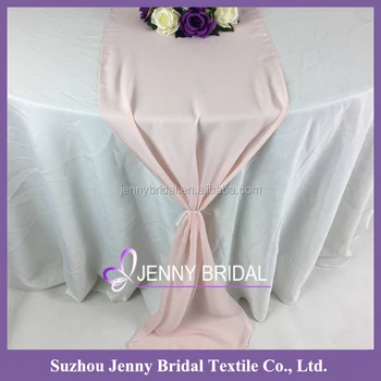 Tr018c Silk Chiffon Fabric Table Runner For Round Tables Tr018c Silk Chiffon Fabric Table Runner For Round Tables