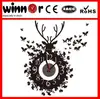 18.5" Sticker DIY clock for kids,sticker wall clock, Elk butterfly design wall clock