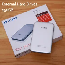 Free shipping 2.5” Slim Portable HDD 250GB Original IT-CEO USB2.0 External Hard Drives Storage Disk Plug and Play On sale