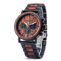 

DODO DEER men's wood watch oem luxury fashion alloy wood watch gift box packaging can be customized logo
