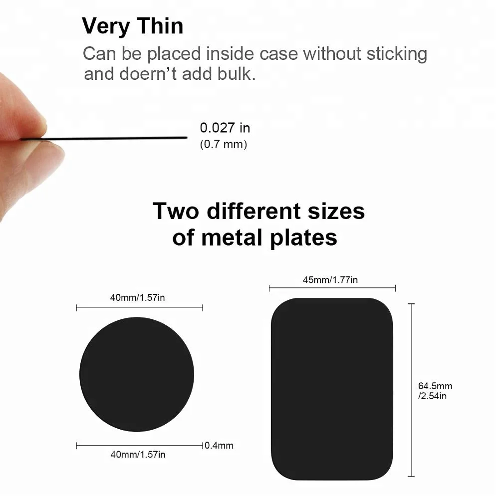 Metal Plate Disk Iron Sheet Mobile Phone Holder Iron Plate Sticker For Car Phone