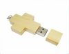 Fast Speed USB Flash Drive 32GB U Disk/Wooden USB Pen Drive USB 2.0 Driver/Cross Shape USB Flash Memory Sticks Factory Price