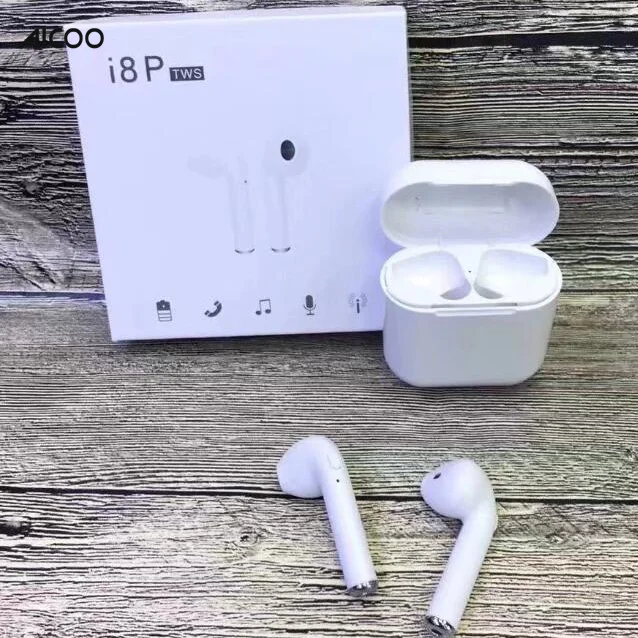

Aicoo High Quality Double Twins Earpiece Wireless Earbuds i8P in-ear Stereo Wireless Earphone Headset With Charging Box, N/a