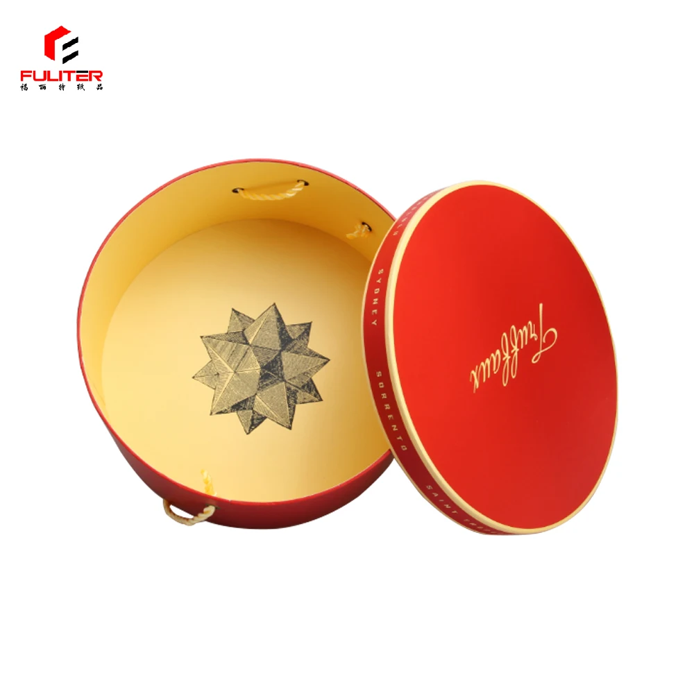 Luxury Cardboard Round Wholesale Decorative Round Custom Printed