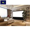 XYSCREEN Portable Floor Rising Pull up Remote Control Electric/Motorized Projector/Projection Screen for Home Theater