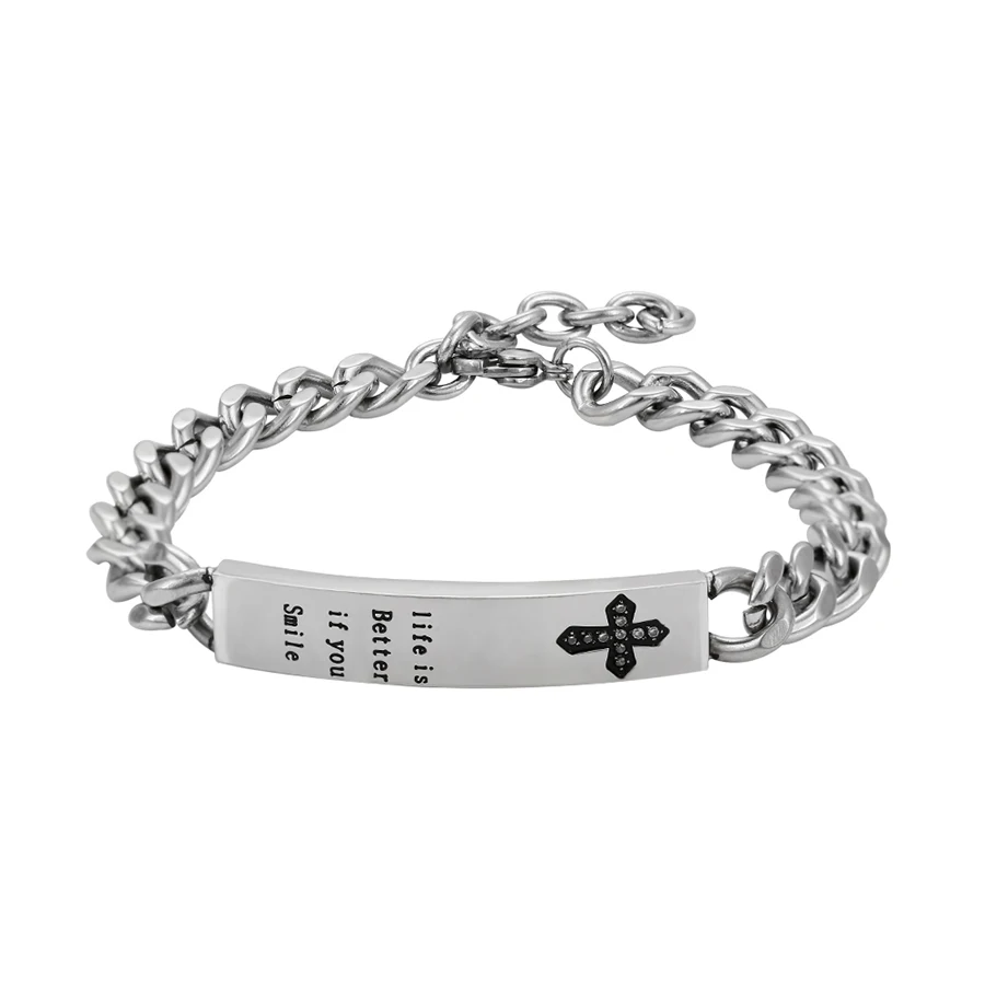 

75011 Xuping new design mens bracelet simple design titanium jewelry