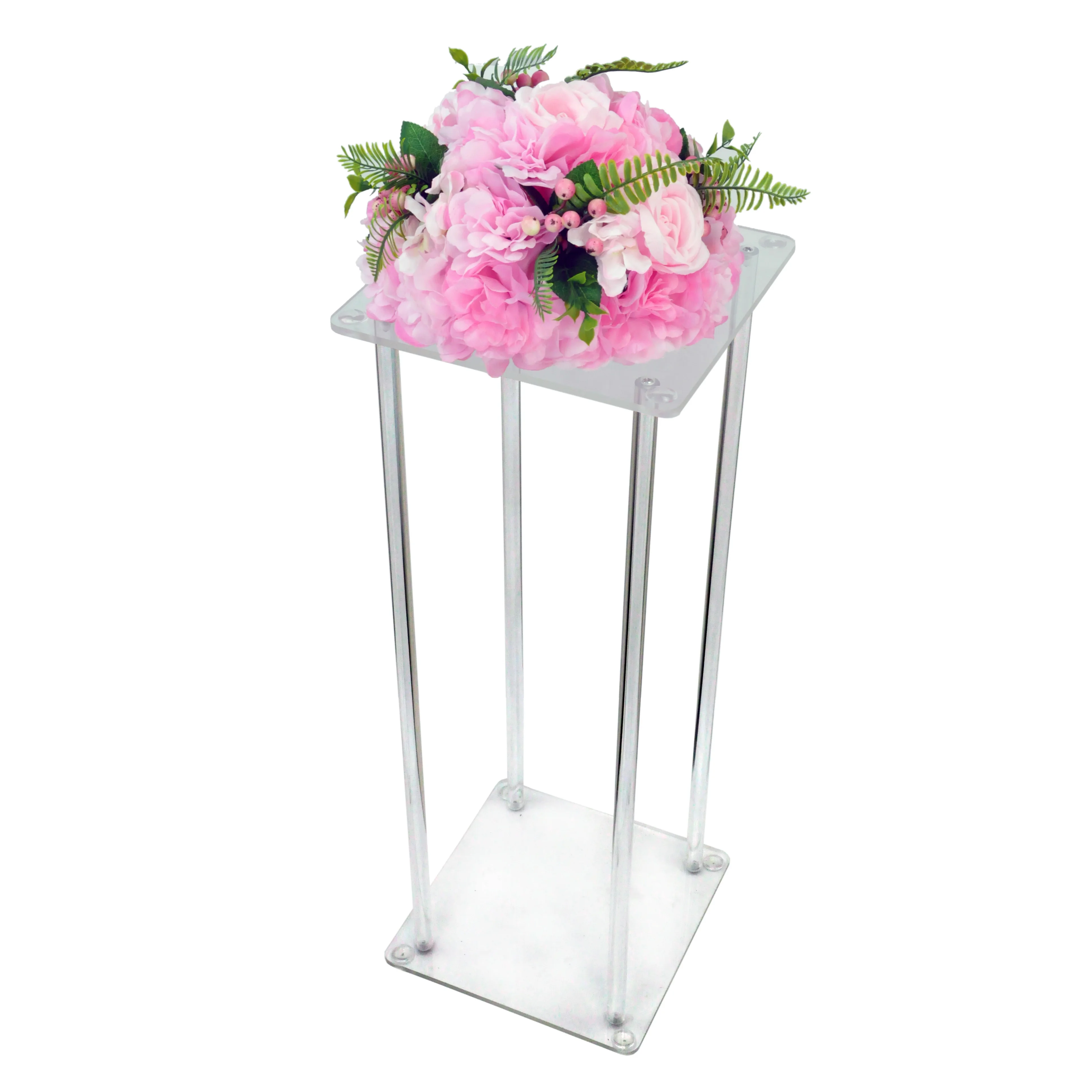 Wedding Acrylic Clear Wedding Centerpiece Flower Stand - Buy Wedding ...