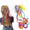 BSCI Audit Manufactory Wholesale Cheap Braid Kids Pony Holder Elastic Band/Children's Fake Hair/Baby Kids Hair Extensions