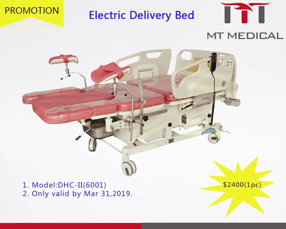 Electric delivery bed adjustable obstetric medical operation table