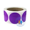 Shipping packaging dot round barcode thermal transfer printing colorful sticker qr code adhesive label
