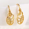 24291 Fashion design jewelry 18k gold color ring type earrings