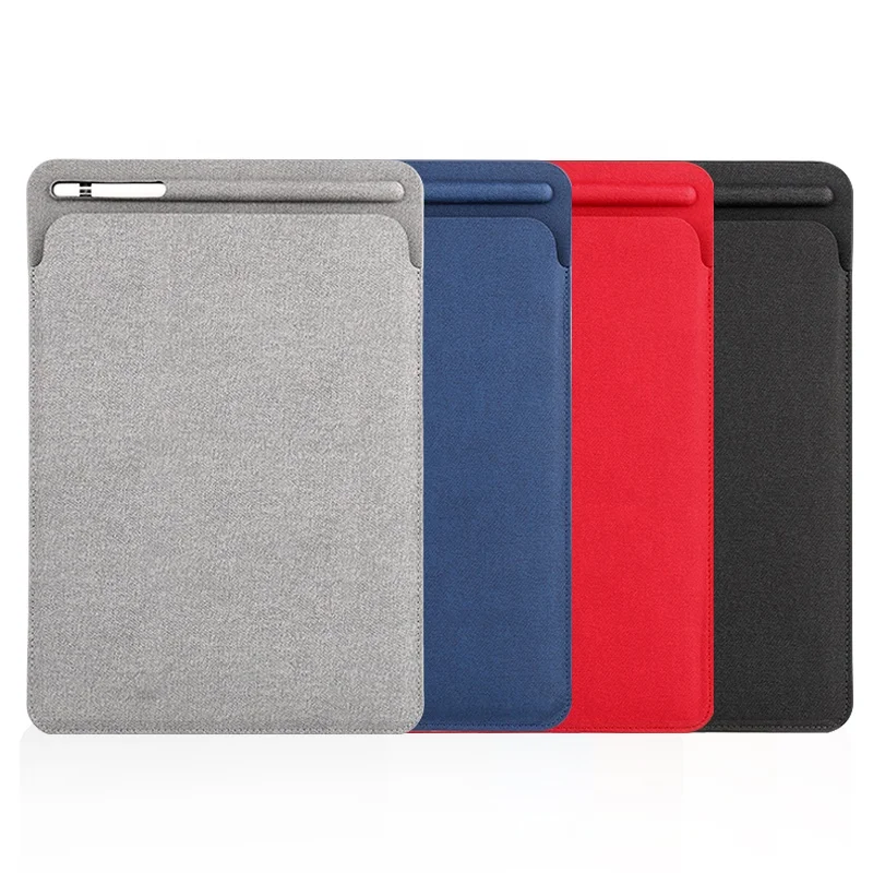 

2019 new sale PU leather with pen holder for iPad pro 10.5 inches, Black;grown;red;gary