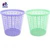 household Hollowed-out plastic Round trash bin