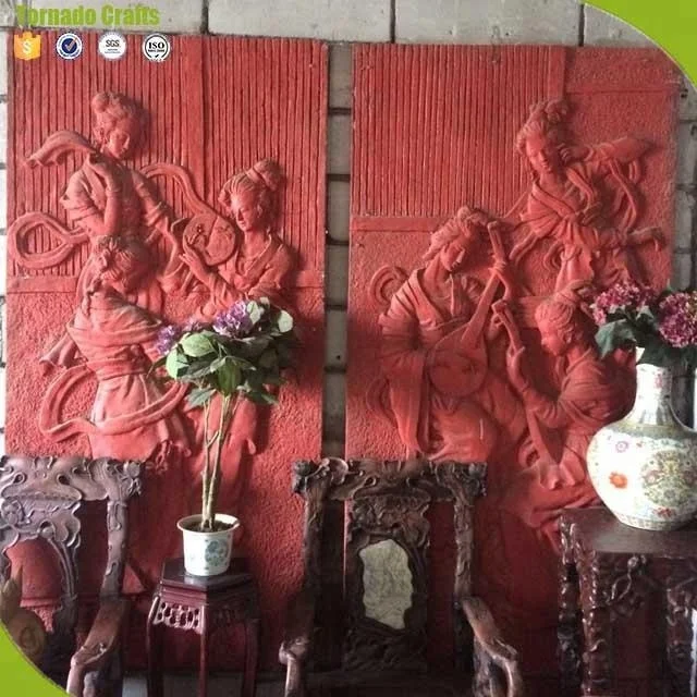 
Professional Hand carving marble stone landscape Painting wall relief sculpture 