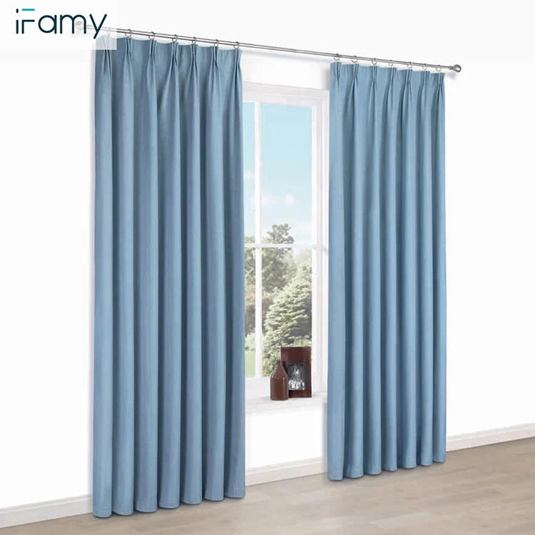 Home decor polyester window curtains thermal insulation blackout coating curtains and drapes