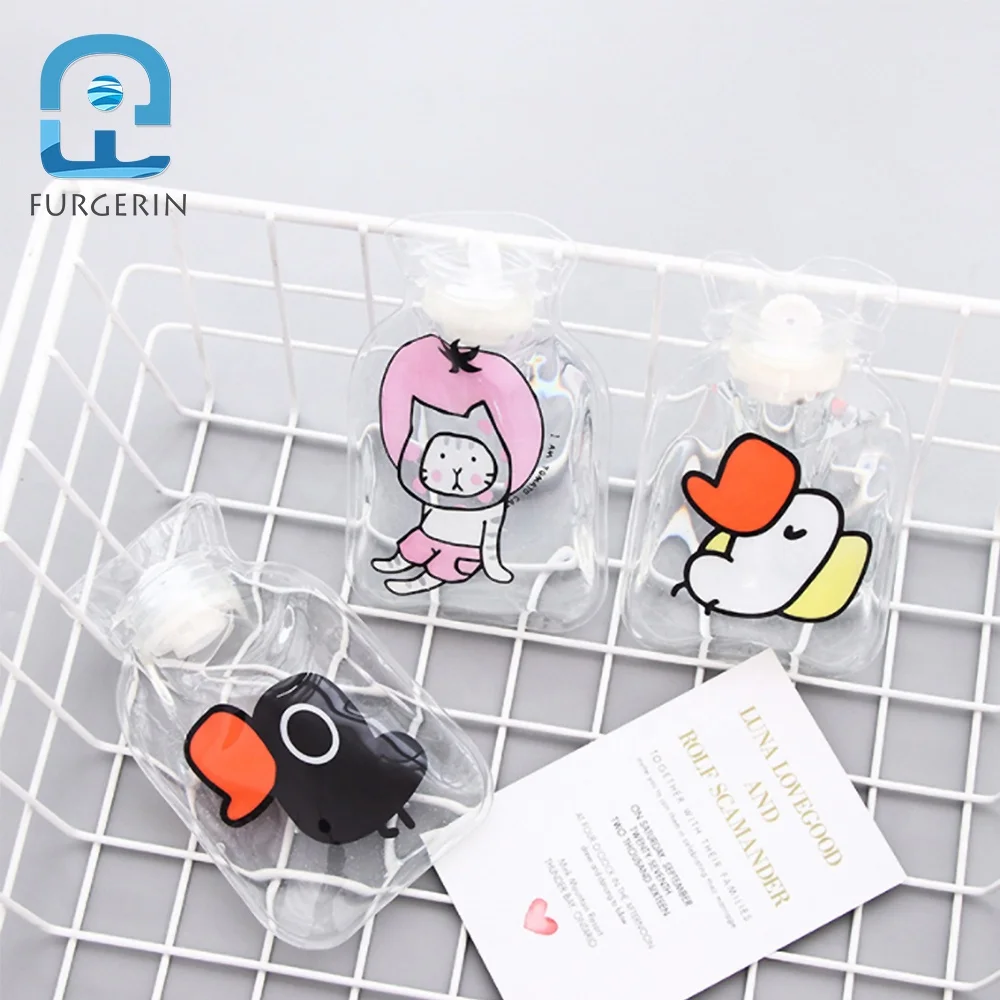 
Hot Warm Bag Cute Hot Bottle Bag Hot Water Reusable Hand Warmer Mini Hot Water Bag Transparent Household Items For Daily Life 