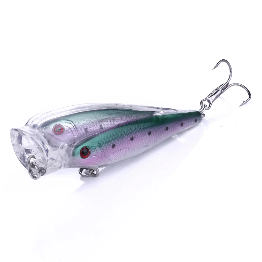 

Group of fish 80mm 12.8g Popper fishing lure Japan fishing tackle, 5 colors avaiable