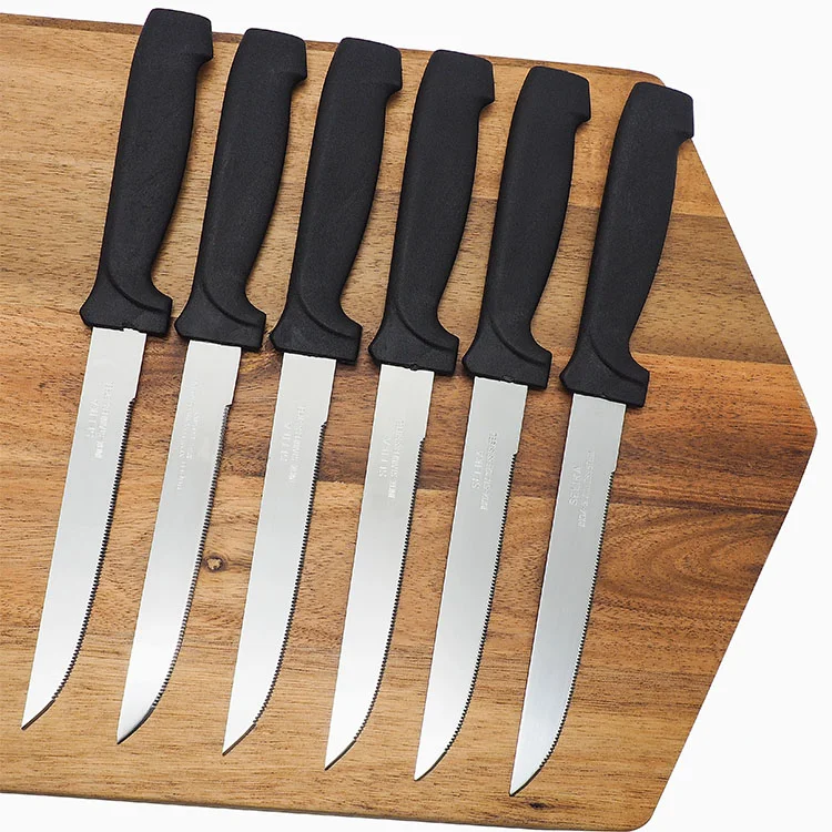 steak knives with block