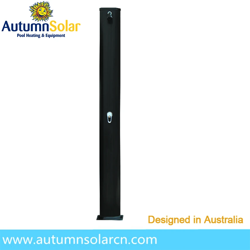 

factory supply 45L black outdoor yard swimming pool solar shower