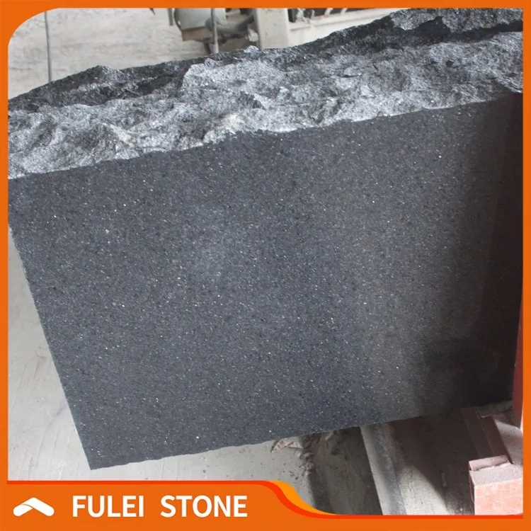 Cheap price outdoor honed black star galaxy granite paving slabs stone