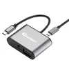 Type C Hub Usb Gray 8 in 1 USB C Hub Solve The Problem Of Notebook Cardless Card Reading