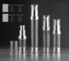 10ml 15ml 20ml 30ml Luxury Silver Airless Pump Bottle for Liquid Foundation