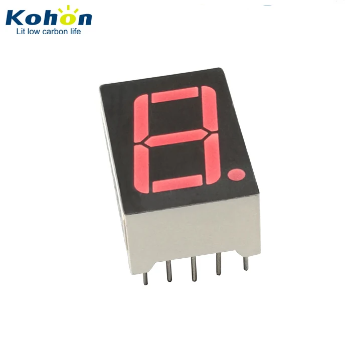 Single Digit 0.56 Inch Red LED 7 Segment Display with Common Anode ...