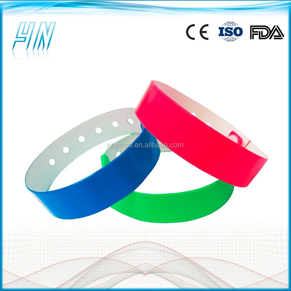 Yn 1200 L Shape Vinyl Event Wristbands With Shinning Color,Pvc Cheap