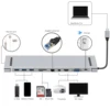 USB 3.1 notebook multi-function docking, HUB,4K hd audio and video interface, gigabit network card, PD charging + data transfer,