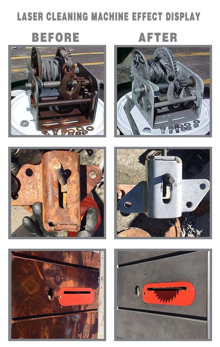 laser rust removal cleaning machine samples