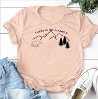 

There Is No Planet B Graphic T Shirt Women Casual Save The Earth T-shirt 90s Harajuku Tees Top Woman Clothing Coldker
