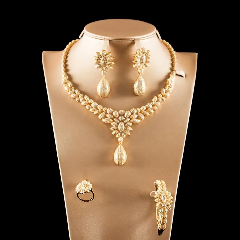 

religious jewelry set cubic zirconia jewelry set brazilian gold jewelry set