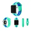 2019 New fashion design silicone rubber watch strap sport double color silicone watch strap for apple watch 38mm 42mm