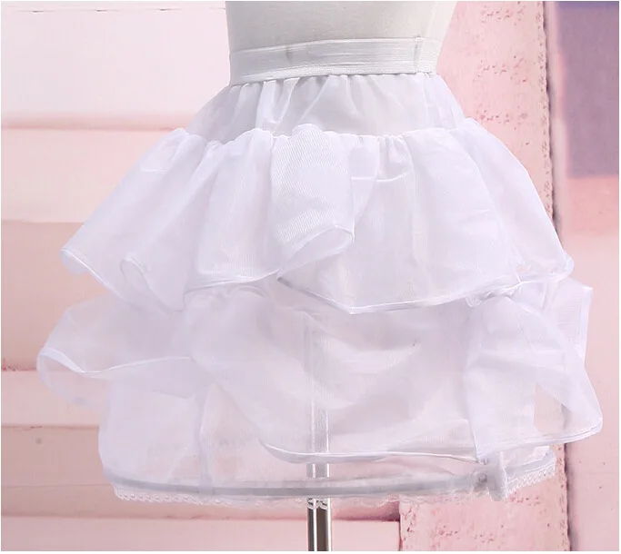 
P1706T 2017 Hot Sale Pure White Kids Petticoat Dress 