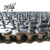 Heavy roller chain ANSI 160-1H zinc plated with special extended pin every second out link