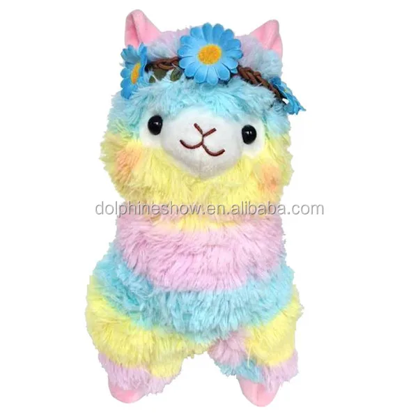 rainbow llama plush