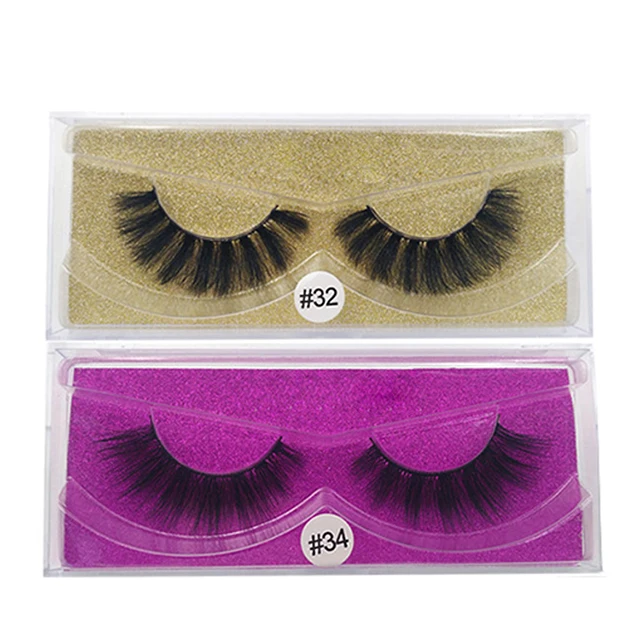 

Wholesale own brand 3d mink lashes vendor private label custom packaging box faux 3d mink eyelashes for makeup, Black